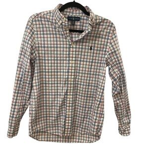Ralph Lauren Polo Multicolor Checkered Shirt pink blue 18/20